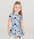 Lenne t&uuml;drukute kleit 25618*083, valge/sinine