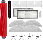 Home Times tarvikute komplekt Roborock S7 Pro Ultra/roborock S7 Maxv Ultra jaoks, 1 rullhari, 1 isepuhastuv hari, 2 Hepa filtrit, 4 k&uuml;lghari, 4 lappi, 4 tolmukotti