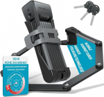 Jalgrattalukk, esmaklassilised s&uuml;sinikterasest jalgrattalukud 3 v&otilde;tmega, roostekindlad ja varguskindlad, kokkupandav k&otilde;rge turvalisusega jalgrattalukk koos kinnitusega