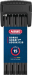 Abus Bordo Granit 6500k kokkupandav lukk Sh hoidikuga, jalgrattalukk Xplus silindriga k&otilde;rge kaitse tagamiseks, Abus turvalisuse tase 15, pikkus 120 cm, must