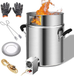 Rakettahi, puupliit hollandi ahjule, roostevabast terasest tuleanum, telgipliit koos k&uuml;ttepuude tangidega, tuulekaitse ja usb ventilaator, bbq rakett, l&otilde;kkease, v&auml;lisk&ouml;&ouml;k, k&auml;mpingupliit, suitsuvaba ahi