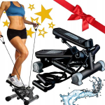 Keerdstepper fitness aeroobika treeninguteks + lingid, loendur, kodune trenaž&ouml;&ouml;r