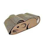 Kahev&auml;rviline kasside kraapimislaud H&ouml;ppy Cat Scratching Board, pruun, 38,5x20,5x12 cm