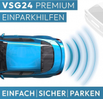 Vsg 24 premium tagumine parkimisabi autosse paigaldamiseks, pdc tagumised parkimisandurid pistiks&uuml;steemiga lihtsaimaks paigaldamiseks, tagurdush&auml;ire k&otilde;lari ja 4 anduriga, must