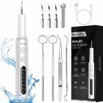 Ultraheli hambakivi eemaldaja DentiPro, 4 režiimi ja LED-valgustusega, valge