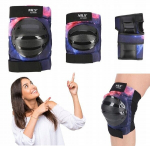 Kaitsmete komplekt t&otilde;ukerattale, rulluiskudele, jalgrattale, must, suurus L, Nils Extreme