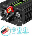 Novopal 1500 W auto puhas siinuslaine pinge muundur auto inverter 12 V kuni 230 V muundur 2 Eu pistikupesa ja Usb-pordiga, sisaldab 5 meetri kaugjuhtimispulti, tippv&otilde;imsus 3000 W