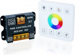 Topai Rgb Led dimmeri kontroller puutetundliku paneeliga Rf-kaugjuhtimispult, Dc 5-24v Max 30a dimmerl&uuml;liti, seinale paigaldatav 5050, 2835, Cob Rgb Led-ribale