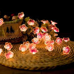 Led Garlianda Flowers Cherry Rings 4m 40 Led patareid koos taimeriga