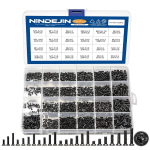 Nindejin 720 t&uuml;kki s&uuml;learvuti kruvide komplekt, lamepea Phillips mini kruvid M1.4 M1.7 M2 M2.5 M3 mustad Pc kruvide komplektid arvutikruvid Gateway Sony s&uuml;learvuti emaplaadi klaviatuuri remondiks
