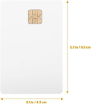 Nuobesty 6 x kiipkaardi t&uuml;hjad kaardid, tee ise kiipkaart, t&uuml;hi Pvc-kaart, printeri identifitseerimism&auml;rk, prinditav fotokaart, v&otilde;lts krediitkaart, Id-printer, valge vask