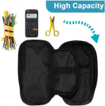 Lddykzy armas karu suur mahutavusega pinal kawaii kirjatarvete kott kaasaskantav armas karu multifilmi meigi kosmeetikakott pliiatsikott pinal pinal kooli ja kontori jaoks, v&auml;rvus