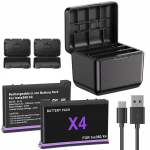 Usb laadija 3x akudele insta 360 x4 + 2 akut