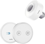 Juhtmevaba lambipesa E27 keermega koos kaugjuhtimispuldi / valgusl&uuml;liti / seinal&auml;hetiga, ulatus kuni 200 meetrit, saab kasutada 230 V pirne E27 pesaga, juhtmevaba sisse ja v&auml;ljal&uuml;litamise raadiol&uuml;liti, tee ise