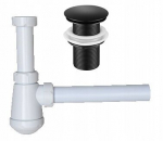 Suur klik-klak kork ilma &uuml;levooluta must + sifoon