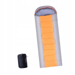 &Uuml;mbriku kujuline magamiskott neljaks aastaajaks, sobib pesumasinas pesemiseks, 86,6" oranžikas-hall, 2,2 kg