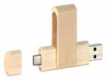 USB pulk Puidust Usb-pulgad Otg C t&uuml;&uuml;p, 32gb, 10 tk.