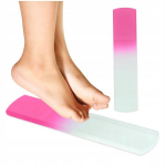 Smartb klaasist kahepoolne jalgade viil, pedik&uuml;&uuml;ri jalaraspel, pimsskivi, roosa