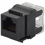 Keystone Rj-45 Rj45 kat.6 pesa moodul, must