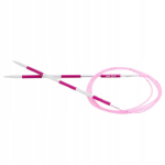 Knitpro alumiiniumist vardad trossiga 100cm - 2,75mm