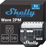 Shelly Wave 2pm | Z-wave nutikas l&uuml;liti relee | 2 kanalit 16 A voolum&otilde;&otilde;tmisega | Koduautomaatika | Vajalik Z-wave l&uuml;&uuml;s | Madal energiatarbimine | Z-wave repiiter | K&otilde;rge &uuml;hilduvus