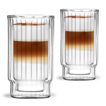 Vialli Design klaas koos topeltseinaga Lungo, 260 ml, 1 l