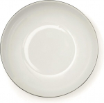 Excelsa Platinum supitaldrik, portselan, valge/h&otilde;bedane &auml;&auml;ris, 21 cm