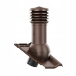 Ventilatsioonikorsten fi125 Hivent katusekivi Alegra 9 Tumepruun Angoob