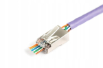 Digitus Rj45 (8p8c) l&auml;biv pistik, Cat. 5e, varjestatud, Awg 26-24, pakendis 100 tk