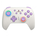 Gamepad - ANBERNIC P01 Bluetooth 5.3 Halli efekti tehnoloogiaga, RGB valgustus, 600 mAh aku, USB-C, beež-valge, Balta