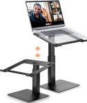 Supamir reguleeritava k&otilde;rgusega s&uuml;learvuti alus, s&uuml;learvuti alus lauale, seisuk&otilde;rgusele, Dj s&uuml;learvuti alus, kompaktne alternatiiv seisulauale, sobib Macbookile ja k&otilde;ikidele 13&ndash;16,5-tollistele s&uuml;learvutitele, must