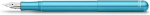 Kaweco Collection Liliput Blue Fountain Pen, eksklusiivne alumiiniumist sulepea tindikassettidele terasest sulega 12.4 cm, sule laius: B (laius)
