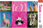 Trefl 10594 Crazy Animals 1000 t&uuml;kki, neonv&auml;rviline sari, premium kvaliteet, t&auml;iskasvanutele ja lastele alates 12. eluaastast