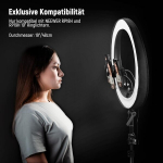 Neewer professionaalne ringvalgusti hajuti rp18h/rp19h 19-tollisele ringvalgustile, ilma valgusavata musta kattega, kokkupandav fotograafia videovalgusti softbox hajuti sokk videosalvestuseks, ns006