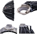 Aputure Light Dome Mini Iii s&uuml;gav kaheksanurkse Bowensi kinnitusega softbox koos k&auml;rjekujulise v&otilde;rega Amaran 300c 150c 200x S 100d S Aputure 600d 600x Pro jaoks