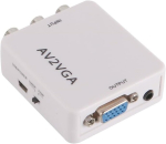 Voanzo av kuni vga adapter vga kuni videomuundur 720p 1080p usb toitekaabliga av kuni vga adapter tv lisatarvikute digiboks audio videomuundur