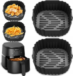 2x silikoonvorm air fryer rasvavabale frit&uuml;&uuml;rile ruudukujuline