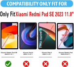 Tuolisg &uuml;mbris xiaomi redmi pad se 11 tolli 2023 jaoks koos pliiatsiga, &uuml;li&otilde;huke pu-nahast kaitsev rahakotikujuline &uuml;mbris koos statiivi funktsiooniga xiaomi redmi pad se 2023 jaoks - metallic flower