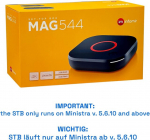 Mag 544 original infomir & hb-digital 4k digiboks multimeediapleier interneti tv vastuv&otilde;tja uhd 60fps 2160p @ 60 fps hdmi 2.1 4k ja hevc tugi usb 3.0 4x arm cortex-a35 + hdmi kaabel