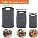 Juoda - Marmuro imitacijos pjaustymo lentos, 3 pjaustymot lentų rinkinys, įvairūs dydžiai, Tinkantys Visoms progoomid, tvirtos ir patvarios, juodųjų lentų lentų rinkinyys