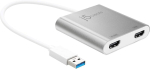 J5create usb-hdmi adapter &ndash; usb 3.0 kahe hdmi muundur kahele monitorile | 4k ultra hd | microsoft 7, 8.1, 10 / mac os x v10.6 ja uuematele (jua365)