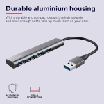 Usaldage Halyx Usb 3.2 Gen 1 jaoturit, 4 porti, 5 Gbps, hall