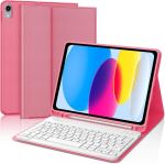 Ipad 10. p&otilde;lvkonna 10.9 tolli 2022/ipad 11. p&otilde;lvkonna a16 11 tolli 2025 itaalia qwerty eemaldatav juhtmevaba bluetooth klaviatuurikohver ipad 10a/11. p&otilde;lvkonnale, 'red Begonia'
