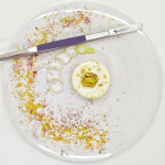 Ambrogio Sanelli professionaalsed k&ouml;&ouml;gitangid roostevabast terasest lillade silikoonist siset&uuml;kkidega toidutalumatuse jaoks, vastupidavad, n&otilde;udepesumasinas pestavad, haccp valmis, 30 cm