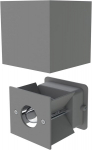 V&auml;liseinavalgusti Cube, hall matt, Ip65, G9