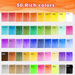 Anyart akvarellv&auml;rvide komplekt 50 v&auml;rvitoonis kaasaskantavas karbis, sisaldab 4 fluorestseeruvat akvarelli reisimiseks. Akvarellikomplekt pintsli ja akvarellpaberiga kunstnikele ja maalimishuvilistele