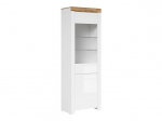 Vitriin BRW Holten 1D1W, valge/pruun