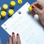 Aladine 03626 Stampo Easy Stamp komplekt, must, kollane