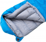 Columbus - Everest 450 3 hooaja muumia magamiskott sinises ja hallis udusulgedes. M&otilde;&otilde;dud: 210 x 75 x 50 cm