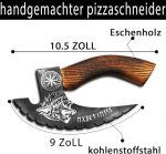 Novahaven &uuml;lim viikingite-stiilis pitsal&otilde;ikur &ndash; vastupidav roostevabast terasest pitsal&otilde;ikur autentse p&otilde;hjamaise disainiga &ndash; ideaalne pitsas&otilde;pradele &ndash; viikingite pitsal&otilde;ikur lihtsaks l&otilde;ikamiseks
